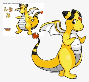“ Ampharos X Dragonite Amphanite Spliced By - Cartoon, HD Png Download, Transparent PNG