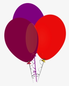 Pink Red Black Balloons, HD Png Download, Transparent PNG