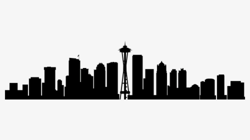 Seattle Skyline Silhouette Png, Transparent Png, Transparent PNG