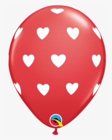 Red And White Heart Balloon, HD Png Download, Transparent PNG