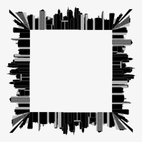 Cityscape, Buildings, Skyscrapers, Skyline - City Border Clip Art, HD Png Download, Transparent PNG
