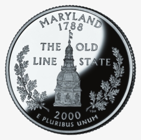 Maryland State Quarter - Maryland Nicknames Old Line State, HD Png Download, Transparent PNG