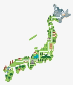 Red Ballon Map - Landmark Map Of Japan, HD Png Download, Transparent PNG