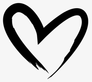 Transparent Heart Drawings Png - Drawn Black Heart Transparent, Png Download, Transparent PNG