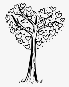 Black And White Hand Drawn Heart Shaped Love Vector - Illustration, HD Png Download, Transparent PNG