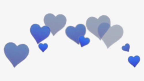 Photobooth Hearts Png - Blue Hearts Crown Png, Transparent Png, Transparent PNG
