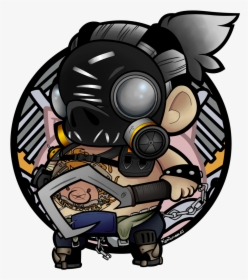 “ Roadhog Overwatch Sticker Series 2 [6 Of - Roadhog Cartoon, HD Png Download, Transparent PNG