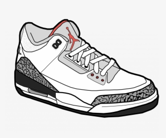 Best Free Shoe Clipart Jordan Drawing - Jordan Shoes Clipart, HD Png Download, Transparent PNG