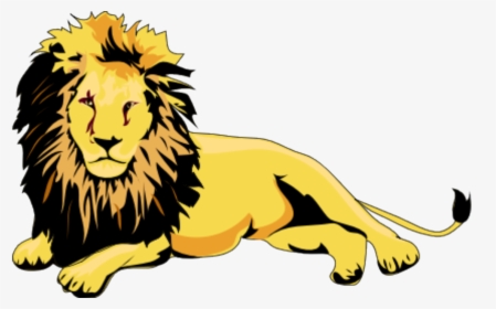 Lion Cartoon Laying Down, HD Png Download, Transparent PNG
