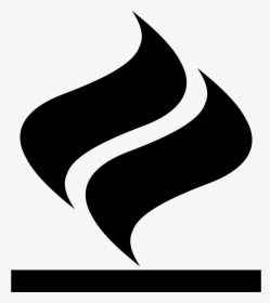 Fire Double Flame Symbol - Flame Symbol Png, Transparent Png, Transparent PNG