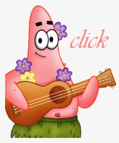 Patrick Holding Guitar - Patrick Star With A Guitar, HD Png Download, Transparent PNG