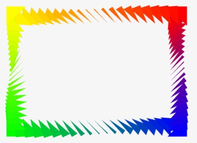 Border Rainbow - Border Colorful Design Png, Transparent Png, Transparent PNG
