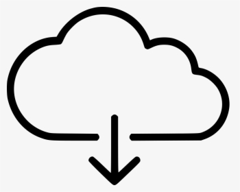 Cloud Download Svg Png Icon Free Download - Png White Cloud Icon, Transparent Png, Transparent PNG