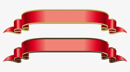 Banner, Bands, Band, Swinging, Red And Gold, Isolated - Ribbon Gold Vector Png, Transparent Png, Transparent PNG