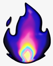 #fire #emoji #holographic - Picsart Emoji, HD Png Download, Transparent PNG