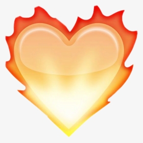 Fire Emoji Transparent - Fire Heart Emoji Png, Png Download, Transparent PNG