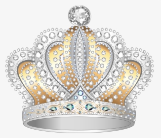 Diamond Crown Silver Gold Free Clipart Hq Clipart - Diamond Crown Clipart Png, Transparent Png, Transparent PNG