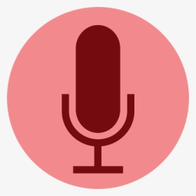 Record Button Microphone Svg Clip Arts - Microphone Button Red Png, Transparent Png, Transparent PNG