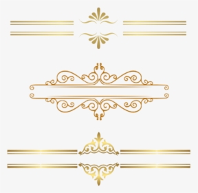 Transparent Gold Clipart - Vector Golden Border Png, Png Download, Transparent PNG
