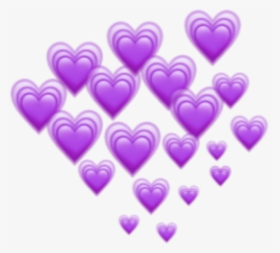 Transparent Purple Heart Medal Png - Blue Heart Emojis Png, Png Download, Transparent PNG