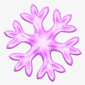 Snowflake Overlay Png -pink Snowflake Emoji Snow Overlay - Transparent Background Snowflake Emoji, Png Download, Transparent PNG
