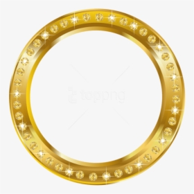 Gold Lace Border Png - Golden Round Frame Png, Transparent Png, Transparent PNG