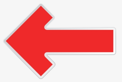 Line Area Angle Brand - Red Arrow Transparent Background Left, HD Png Download, Transparent PNG