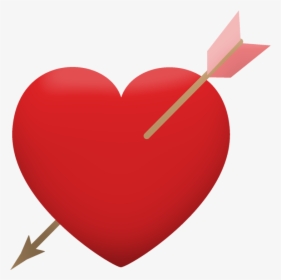 Arrow In Heart Png - Heart With Arrow Png, Transparent Png, Transparent PNG