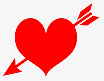 Arrow Through Heart Png - Happy Valentines Day Son And Family, Transparent Png, Transparent PNG