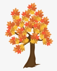 Fall Tree Clipart, HD Png Download, Transparent PNG