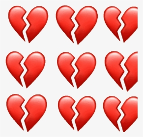 Broken Heart Apple Emoji, HD Png Download, Transparent PNG