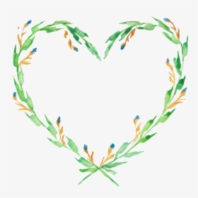 Green Leafy Wreath Of Transparent Love - Garland, HD Png Download, Transparent PNG