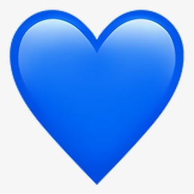 Blue Heart Emoji Png - Heart, Transparent Png, Transparent PNG