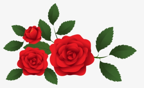 Red Roses Decoration Png - Red Roses Clip Art, Transparent Png, Transparent PNG