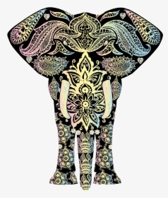 Elephants Clipart Tribal - Pattern Elephants, HD Png Download, Transparent PNG
