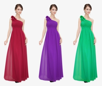 Photoshop Color Correction Combined With Two Basic - Gown, HD Png Download, Transparent PNG