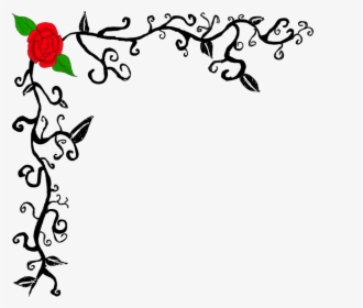Roses Corner Border Clipart - Assignment Front Page Design, HD Png Download, Transparent PNG