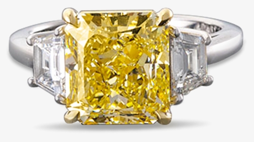 Transparent Diamond Shape Clipart - Antique Colored Diamond Ring, HD Png Download, Transparent PNG