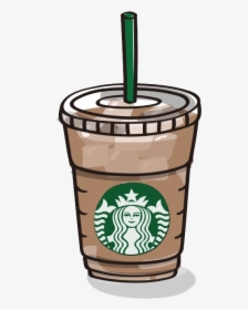 Coffee Starbucks Drawing Cup Frappuccino - Starbucks Clipart, HD Png Download, Transparent PNG