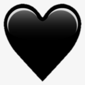 Free Png Emoji Black Heart Png Png Images Transparent - Iphone Hearts Emoji Png, Png Download, Transparent PNG