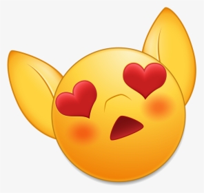 Heart Eyes Open Mouth Emoji, HD Png Download, Transparent PNG