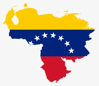 Venezuela Flag Map, HD Png Download, Transparent PNG