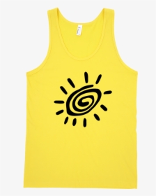 Black Sun Fine Jersey Tank Top Unisex By Itee - Active Tank, HD Png Download, Transparent PNG