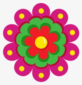 Mexican Fiesta Library Download Huge Freebie Download - Mexican Flower Clip Art, HD Png Download, Transparent PNG