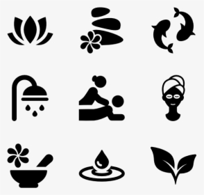 Relaxing In A Spa - Clip Art Spa Symbol, HD Png Download, Transparent PNG