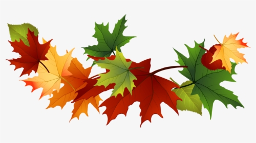 Fall Leaves Clip Art Free Fall Transparent Leaves - Green Fall Leaves Clip Art, HD Png Download, Transparent PNG