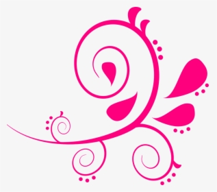 Paisley, Swirls, Pink, Pattern, Design, Floral - Coral Flower Clip Art, HD Png Download, Transparent PNG