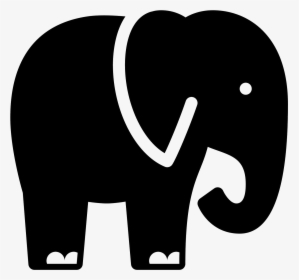 Clipart Elephant Side View - Elephant Icon Transparent Background, HD Png Download, Transparent PNG