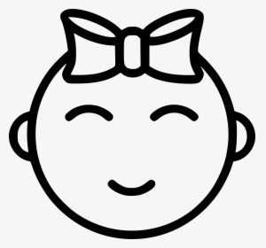 Baby Girl Comments - Baby Icon Black And White, HD Png Download, Transparent PNG