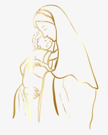This Free Icons Png Design Of Gold Virgin Mary And - Virgin Mary Icon Png, Transparent Png, Transparent PNG